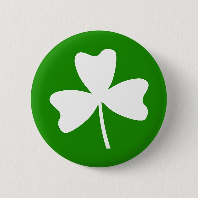 Chapa Redonda De 5 Cm Shamrock (Anverso)