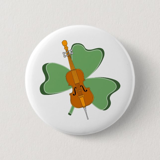 Chapa Redonda De 5 Cm Shamrock Cello (Anverso)