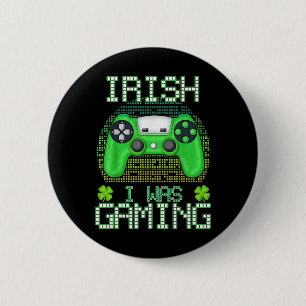 Chapa Redonda De 5 Cm Shamrock irish Yo Estaba Jugando A Los Chicos St P