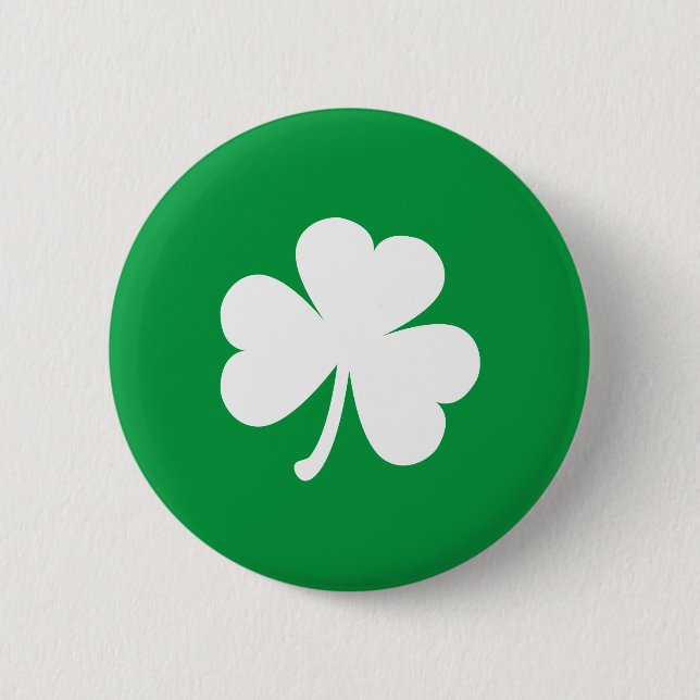 Chapa Redonda De 5 Cm Shamrock irlandés personalizable (Anverso)