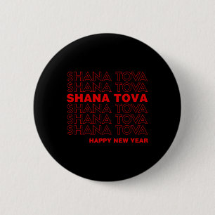 Chapa Redonda De 5 Cm Shana Tova Rosh Hashaná Meme del Año Nuevo Judío Q