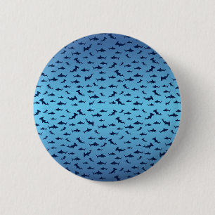 Chapa Redonda De 5 Cm Shark PAttern