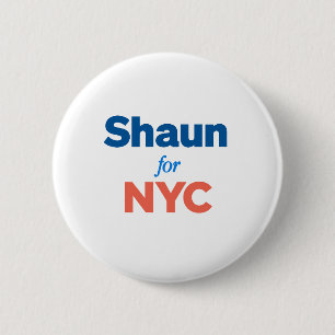 Chapa Redonda De 5 Cm Shaun para NYC