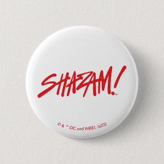 Chapa Redonda De 5 Cm ¡SHAZAM! Furia de los dioses | Logotipo del marcad