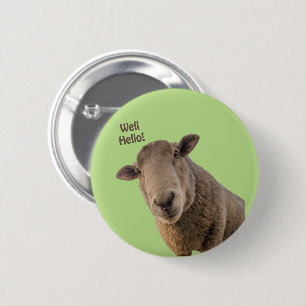 Chapa Redonda De 5 Cm Sheep