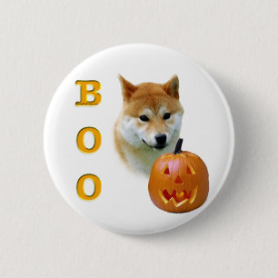 Chapa Redonda De 5 Cm Shiba Inu Boo
