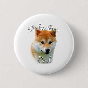 Chapa Redonda De 5 Cm Shiba Inu Dad 2