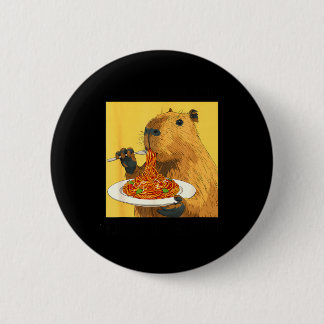 Chapa Redonda De 5 Cm Shirt More Spaghetti Less Upsetti Capybara