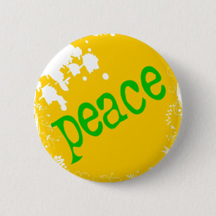 Chapa Redonda De 5 Cm SHIRT_peace_yellow2