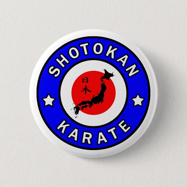 Chapa Redonda De 5 Cm Shotokan Karate (Anverso)