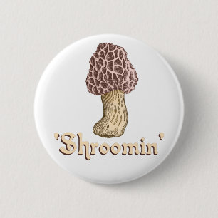 Chapa Redonda De 5 Cm Shroomin