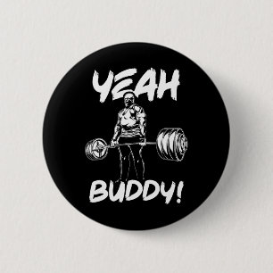 Chapa Redonda De 5 Cm Sí Buddy - Ronnie Coleman Bodybuilding Gym Motiv