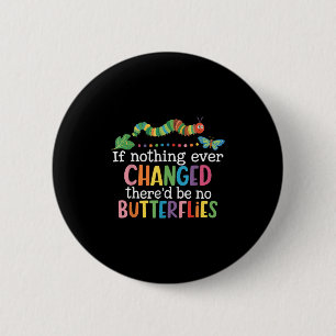 Chapa Redonda De 5 Cm Si Nada Cambiara Nunca Habría Mariposas F