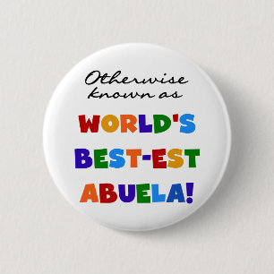 Chapa Redonda De 5 Cm Si no conocido como regalos del Mejor-est Abuela