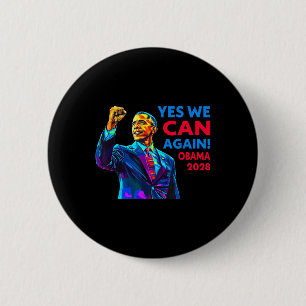 Chapa Redonda De 5 Cm Sí, podemos de nuevo la campaña política de Obama