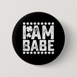 Chapa Redonda De 5 Cm Si se pierde, devuélvase a Babe soy Babe Pareja co