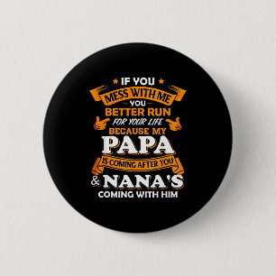 Chapa Redonda De 5 Cm Si Te Metes Conmigo Es Mejor Que Corras Por Tu Vid