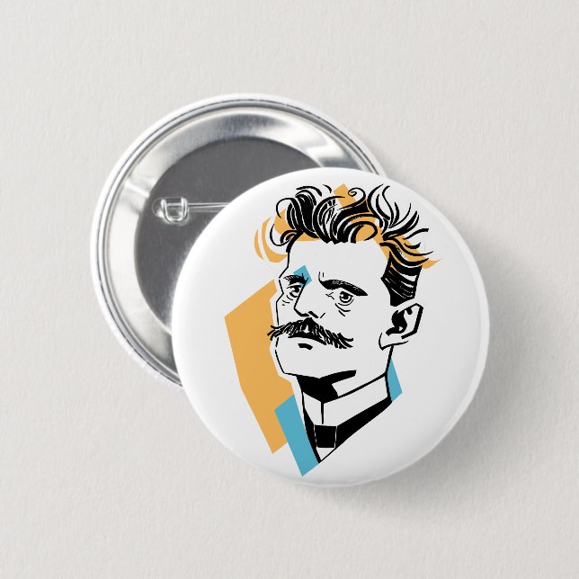 Chapa Redonda De 5 Cm Sibelius (Anverso y reverso)