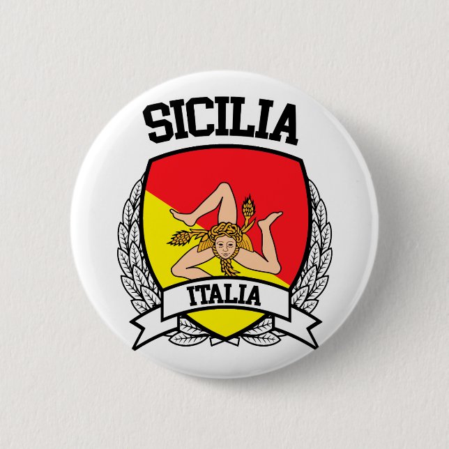 Chapa Redonda De 5 Cm Sicilia (Anverso)