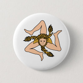 Chapa Redonda De 5 Cm Sicilia Italia