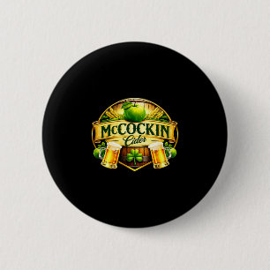 Chapa Redonda De 5 Cm Sidra Mccockin mccain humor divertido día de San P