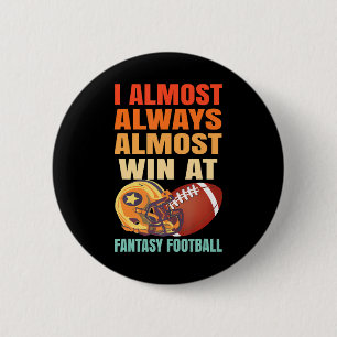 CHAPA REDONDA DE 5 CM SIEMPRE GANO CASI EN FANTASY FOOTBALL