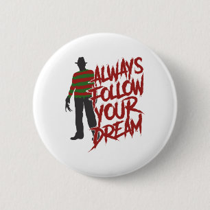 Chapa Redonda De 5 Cm Siempre sigue tus sueños Halloween Scary Night Ho
