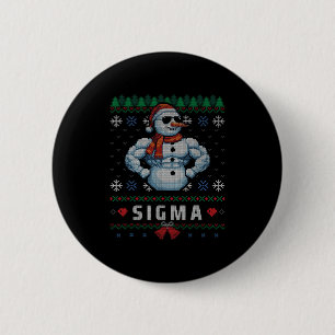 Chapa Redonda De 5 Cm Sigma Santa Bruh Muñeco de Nieve Rizz Feliz Navida