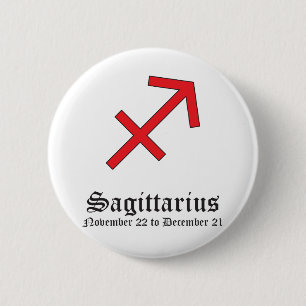 CHAPA REDONDA DE 5 CM SIGNO ASTROLÓGICO SAGITARIO, SÍMBOLO ZODÍACO