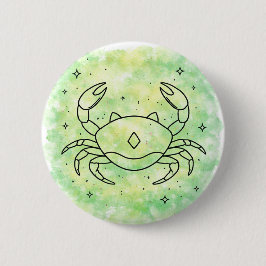 Chapa Redonda De 5 Cm Signo de Cáncer