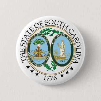 Chapa Redonda De 5 Cm Signo de Carolina del Sur