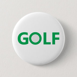 Chapa Redonda De 5 Cm Signo de golf