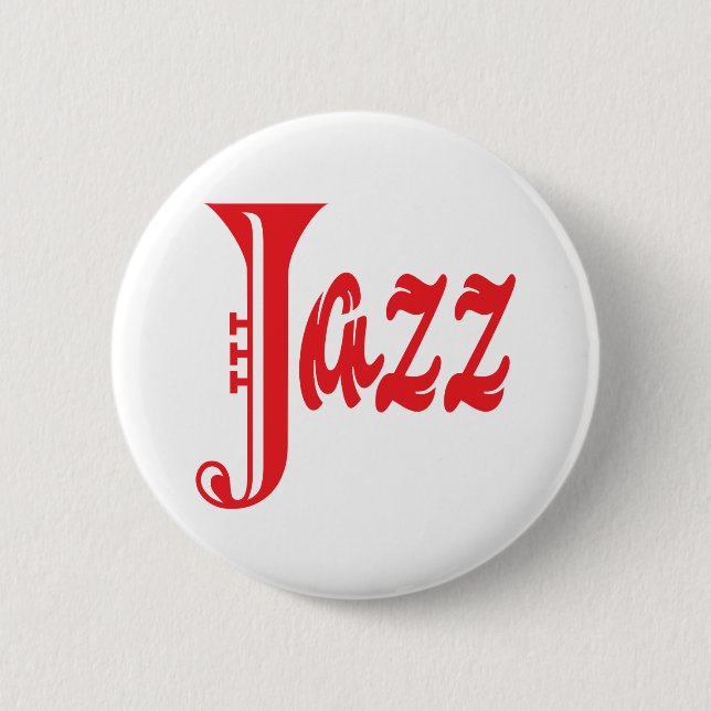 Chapa Redonda De 5 Cm Signo de jazz (Anverso)