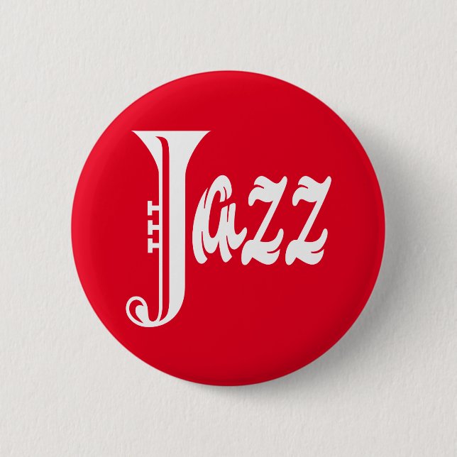 Chapa Redonda De 5 Cm Signo de jazz (Anverso)