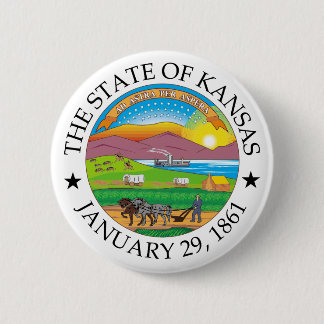Chapa Redonda De 5 Cm Signo de Kansas
