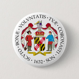 Chapa Redonda De 5 Cm Signo de Maryland