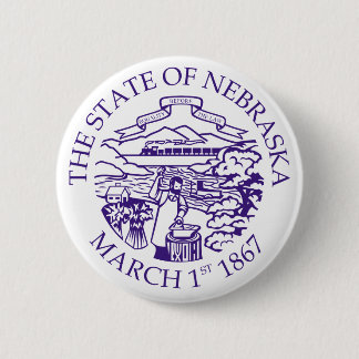 Chapa Redonda De 5 Cm Signo de Nebraska