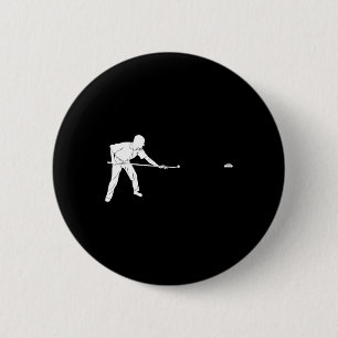 Chapa Redonda De 5 Cm Silhouette Billiards 8 Eight Ll Snooker Pool Playe