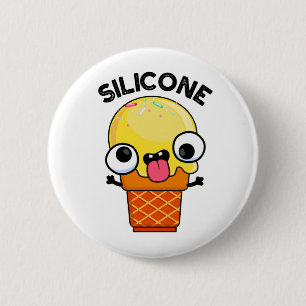 Chapa Redonda De 5 Cm Silicone Funny Ice Cream Cone Pun