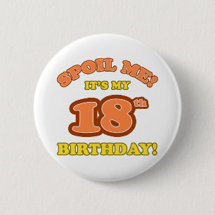 Chapa Redonda De 5 Cm Silly 18.º cumpleaños presente