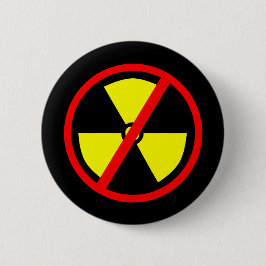 Chapa Redonda De 5 Cm Símbolo antinuclear Pinback