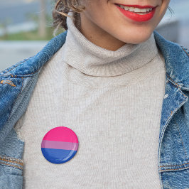 Chapa Redonda De 5 Cm Símbolo de bandera bisexual Mes de orgullo de dive