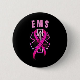 Chapa Redonda De 5 Cm Símbolo de EMS para una cura para la conciencia de