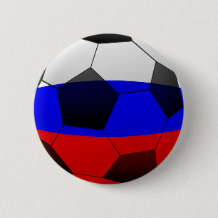 Chapa Redonda De 5 Cm SÍMBOLO DE FÚTBOL SOCCER 2018 tricolor