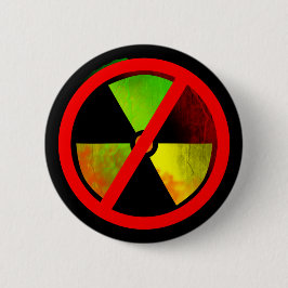 Chapa Redonda De 5 Cm Símbolo de nucleósidos de grifo radiactivo