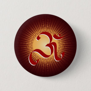 Chapa Redonda De 5 Cm Símbolo de OM