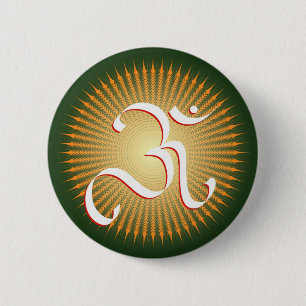 Chapa Redonda De 5 Cm Símbolo de OM