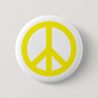 Chapa Redonda De 5 Cm Símbolo de paz - amarillo