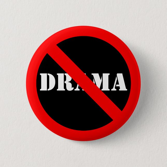 Chapa Redonda De 5 Cm Símbolo de personalizable "No" (Anverso)