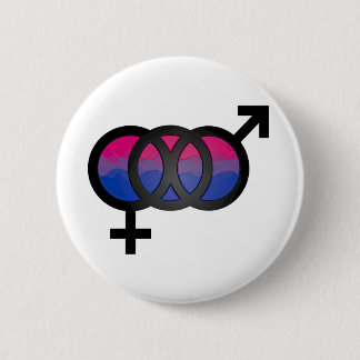 Chapa Redonda De 5 Cm símbolo del Bisexual 3D